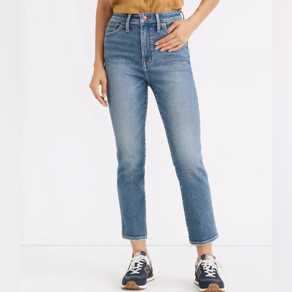 Madewell Curvy Stovepipe Jeans Size 25 in Ditmas Wash NA888